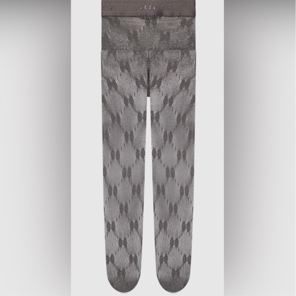 💯🆕Authentic NWT GUCCI Supreme Logo Tights with Shimmer - Picture 9 of 9